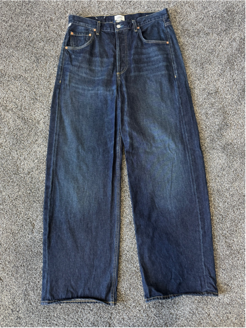 Women's Citizens of Humanity Ayla Baggy Dark Blue Jeans Sz 29 - Picture 6 of 16